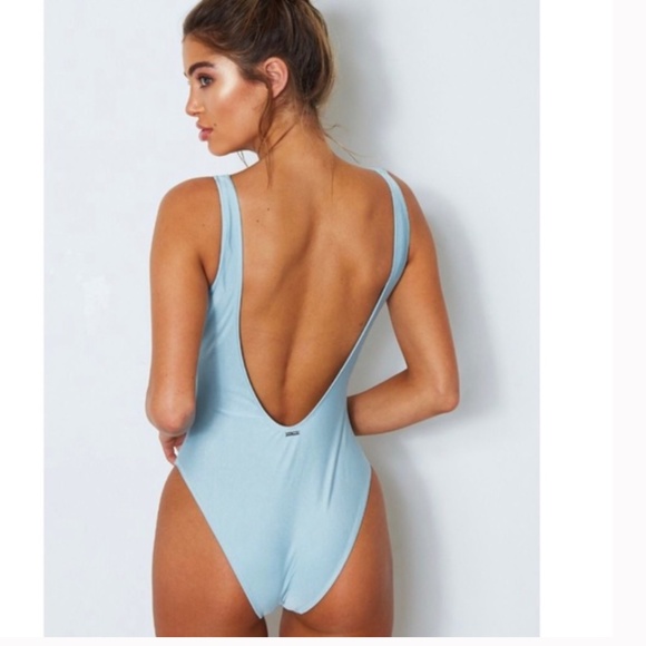 Baby Blue One-Piece Swimsuit NWOT - Picture 2 of 4